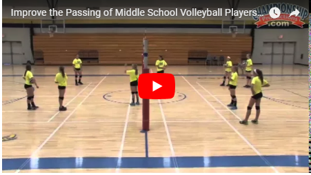 Middle School Volleyball Practice: Passing Drill and Serve Receive